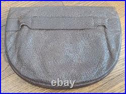 WWII Women's Army Corps WAC Leather Uniform Purse Bag (Missing Strap) Named WAAC