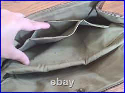 WWII Women's Army Corps WAC Leather Uniform Purse Bag (Missing Strap) Named WAAC