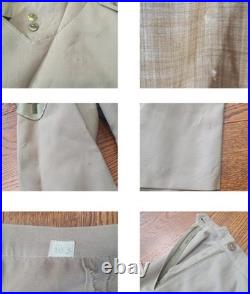 WWII Women's Army Khaki WAC Uniform Jacket & Skirt & Medals 1940s (B-36 W-24)