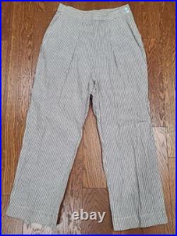 WWII Women's US Army Nurse Seersucker Uniform Trousers (31 waist) Vintage 1940s