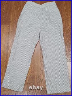 WWII Women's US Army Nurse Seersucker Uniform Trousers (31 waist) Vintage 1940s