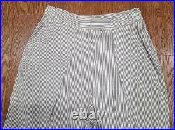 WWII Women's US Army Nurse Seersucker Uniform Trousers (31 waist) Vintage 1940s