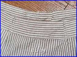 WWII Women's US Army Nurse Seersucker Uniform Trousers (31 waist) Vintage 1940s