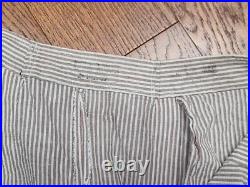 WWII Women's US Army Nurse Seersucker Uniform Trousers (31 waist) Vintage 1940s