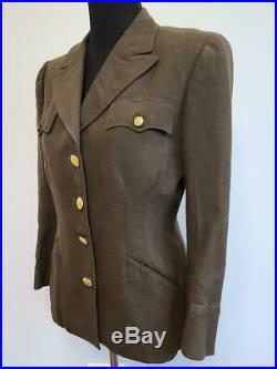 WWII Women's WAC / ANC Officer's Uniform Jacket 16S Nurse Army Vintage 1940s