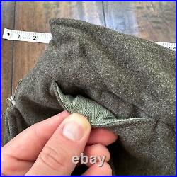 WWII Wool US Army Trousers Pants 25x26 Military 1940s 40s Slacks OG HBT Pockets