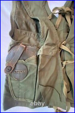 WWII World War 2 II US Army Air Corp Force C-1 Survival Vest With Holster