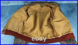 WWII officer US Army Air Force Corp leather A2 bomber jacket USAF MONTE CARLO 42