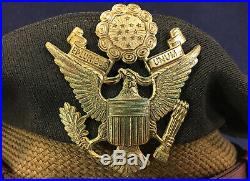 WWII original USAAF Army Air Forces true Crusher uniform hat cap
