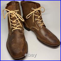 WWII ww2 Japanese Army antique Shogo-style boots leather shoes