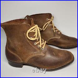 WWII ww2 Japanese Army antique Shogo-style boots leather shoes
