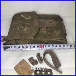 WWII ww2 Japanese Army antique Stool Accessory Case Personal Equipment Bag
