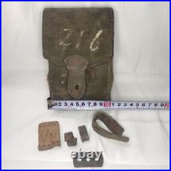 WWII ww2 Japanese Army antique Stool Accessory Case Personal Equipment Bag