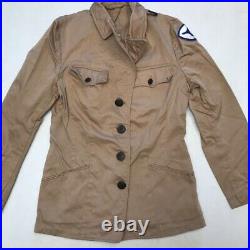 Womens Army Corp WAC Uniform WW II Khaki Beige 4 Piece Jacket Shirt Skirt Tie S
