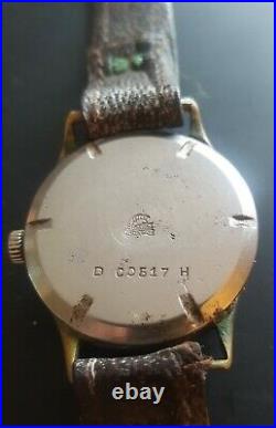World War 2 Helma German Army watch with DH marking Original leather strap
