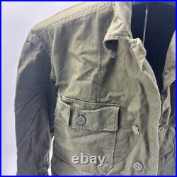 World War 2 WWII US Army Herringbone Twill 13 Star Button HBT Jacket