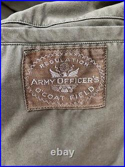 World War II Regulation Army Officer's O'coat Field Size 36l