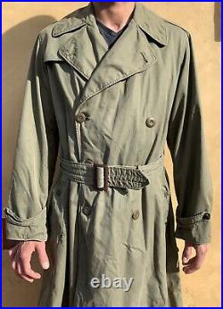 World War II Regulation Army Officer's O'coat Field Size 36l