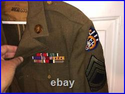 World War II US 5th Army Air Force Uniform Jacket Shirt & Pants with History