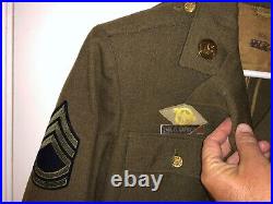 World War II US 5th Army Air Force Uniform Jacket Shirt & Pants with History