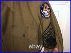 World War II US 5th Army Air Force Uniform Jacket Shirt & Pants with History