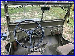 Wow Original Early Wwii 1942 Ford Gpw Script Jeep Willys MB Military Us Army