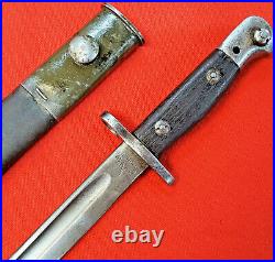 Ww1 Ww2 British 303 Rifle Bayonet Scabbard Sword Army 1907 Wilkinson 1917