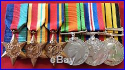 Ww2 British Army & Kenya Regiment Medal Group Captain John Gordon Laing Mau Mau