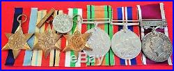 Ww2 British Army Officers Medal Group Wounded 1945 Tromans Ramc