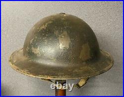 Ww2 British Army Steel Helmet, Khaki & Camouflage Original + Liner & Strap
