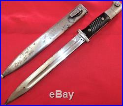 Ww2 German Army K98 Bayonet & Scabbard Matching Parade Gebruder Heller 1938