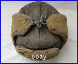 Ww2 Rkka Red Army Nkvd Early Model Ushanka Winter Cap With Enamel Star Very Rare