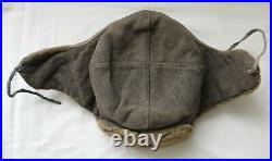 Ww2 Rkka Red Army Nkvd Early Model Ushanka Winter Cap With Enamel Star Very Rare