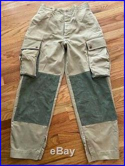 Ww2 U. S. Army Trousers M43 Airborne Paratrooper Reinforced Vintage. Orig