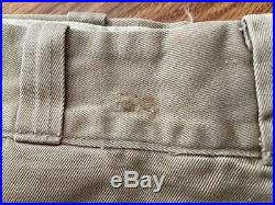 Ww2 U. S. Army Trousers M43 Airborne Paratrooper Reinforced Vintage. Orig