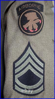 Ww2 Us Army British-made Nco Uniform, 17th Airborne