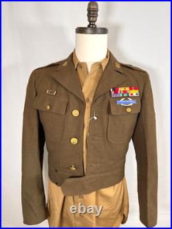 Ww2 Us Army Ike Jacket (mod) 6th Army And 32nd Inf. Div. Patches + Shirt