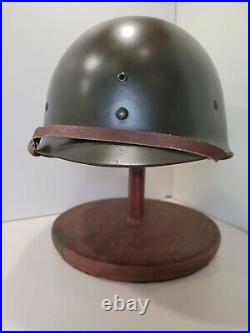 Ww2 Us M-1 Helmet, Original Fix Bale With Westinghouse Rayon Webbed Liner