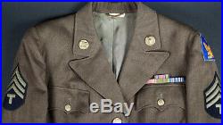 Ww2 Wac Us Women's Army Corp Nco Uniform, 2 Aaf, Attributed