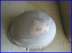 Wwi Transitional To Wwii Original German Army Combat Helmet & Liner & Chin Strap
