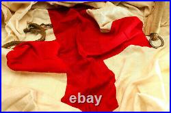 Wwii American Red Cross Wac Us Army Hospital Medic Flag Linen Dated And Rare