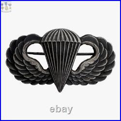 Wwii Army Jump Wings Parachutist Badge Airborne Paratrooper Insignia Sterling