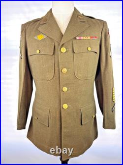 Wwii Us Army 43rd Division And 6th Army Patches Service Jacket Named Wwii Us Army 43rd Division And 6th Army Patches Service Jacket Named