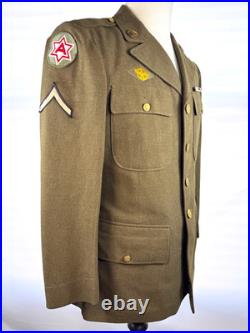 Wwii Us Army 43rd Division And 6th Army Patches Service Jacket Named