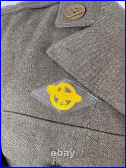 Wwii Us Army 43rd Division And 6th Army Patches Service Jacket Named Wwii Us Army 43rd Division And 6th Army Patches Service Jacket Named