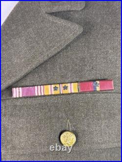 Wwii Us Army 43rd Division And 6th Army Patches Service Jacket Named