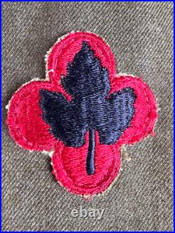 Wwii Us Army 43rd Division And 6th Army Patches Service Jacket Named