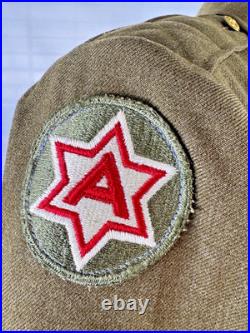 Wwii Us Army 43rd Division And 6th Army Patches Service Jacket Named Wwii Us Army 43rd Division And 6th Army Patches Service Jacket Named