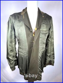 Wwii Us Army 4th Army Ssi Officers Jacket With Captains Bars Size 38r Named
