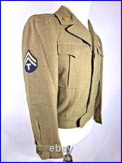 Wwii Us Army 95th Infantry Division Ike Jacket Dated